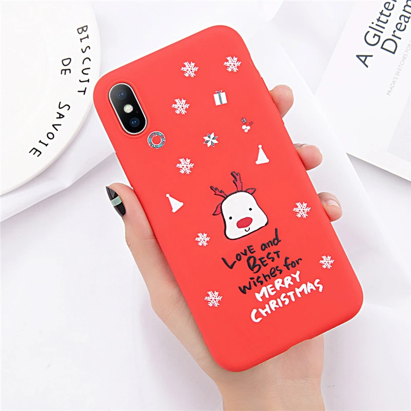 Christmas frosted phone case