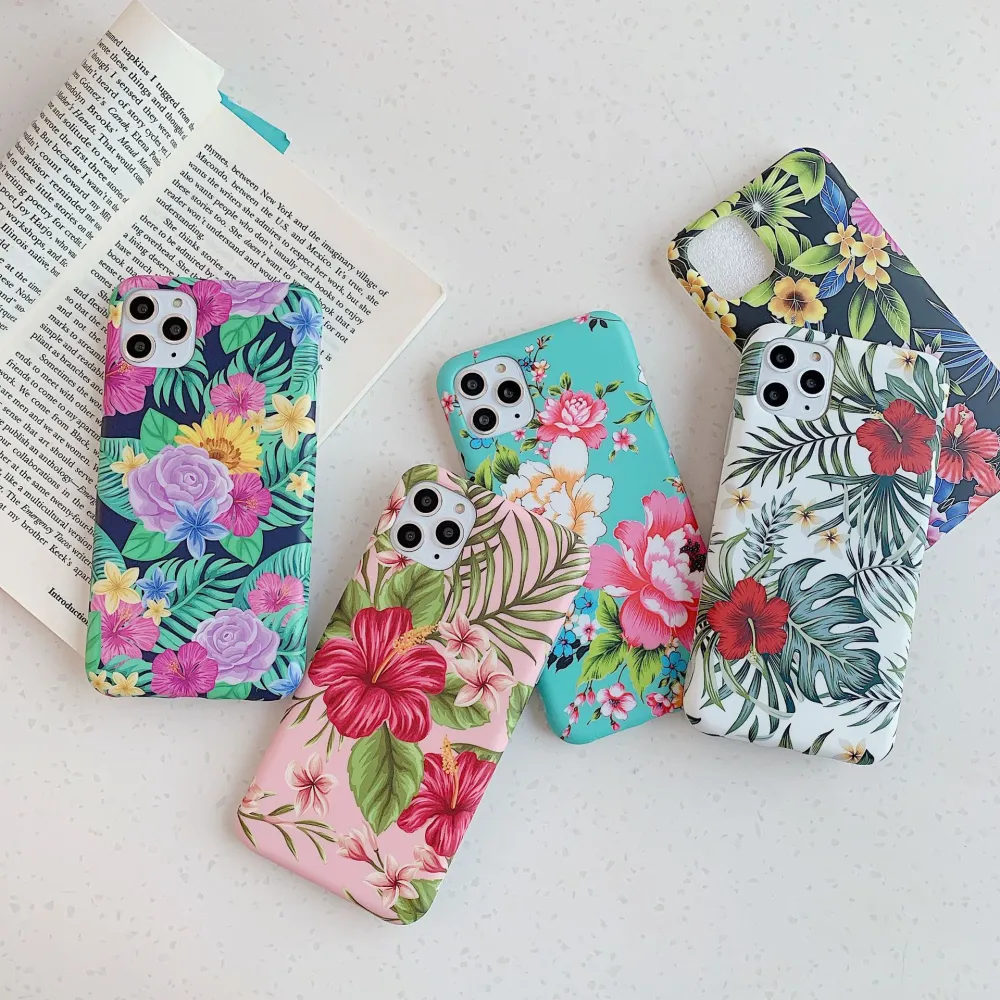 Flower picture phone case