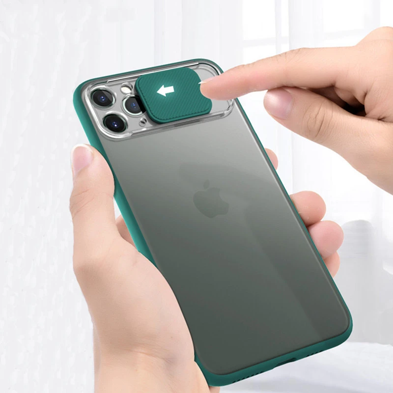 Lens sliding phone case