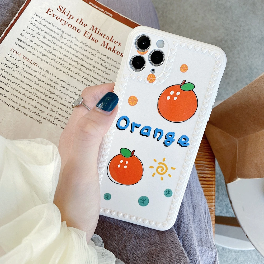 Orange cell phone case