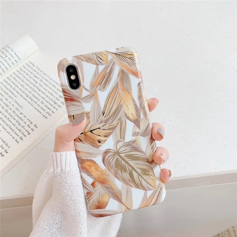 Laser foil leaf mobile phone case