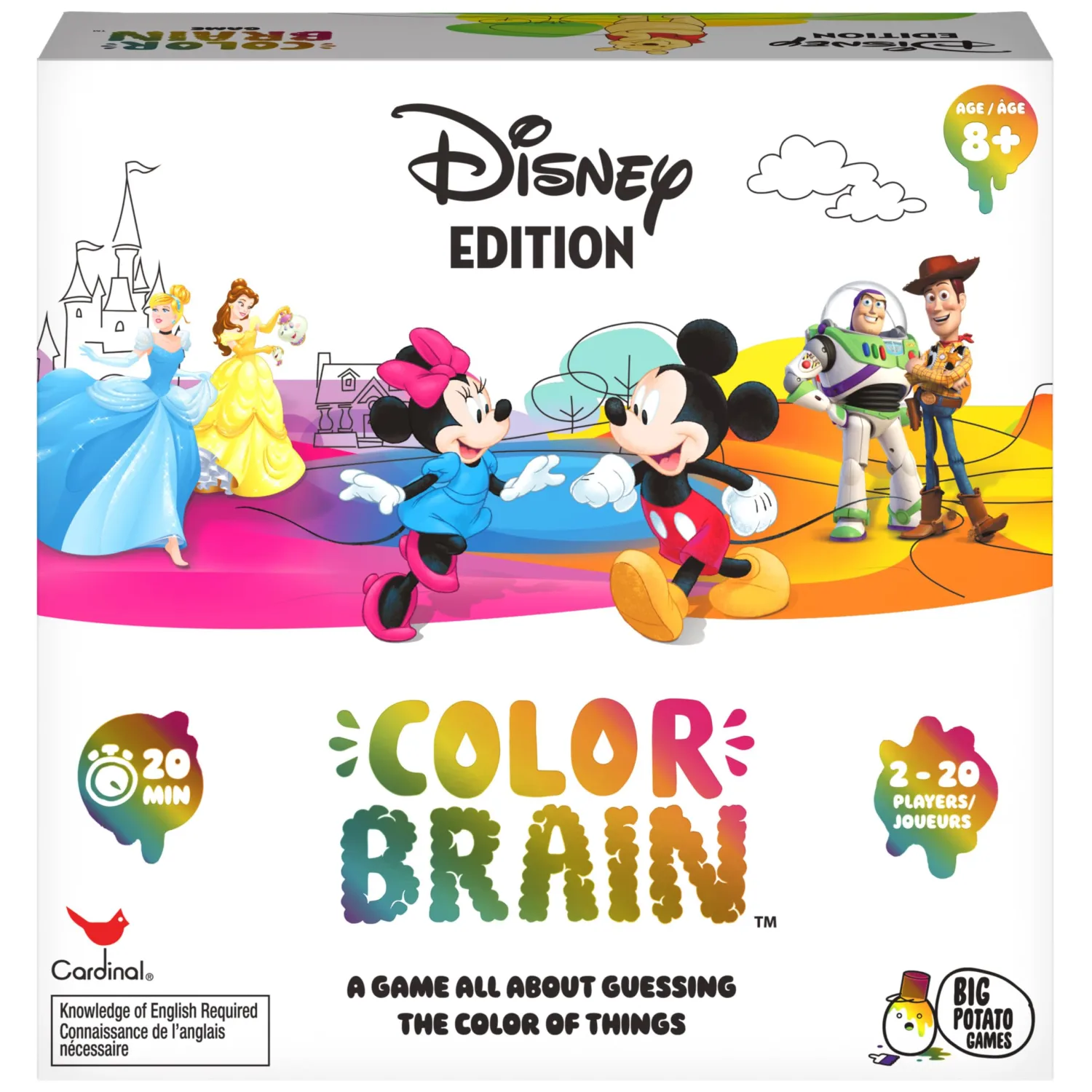 Big Potato Disney Colorbrain, The Ultimate Board Game for Families Who Love Disney