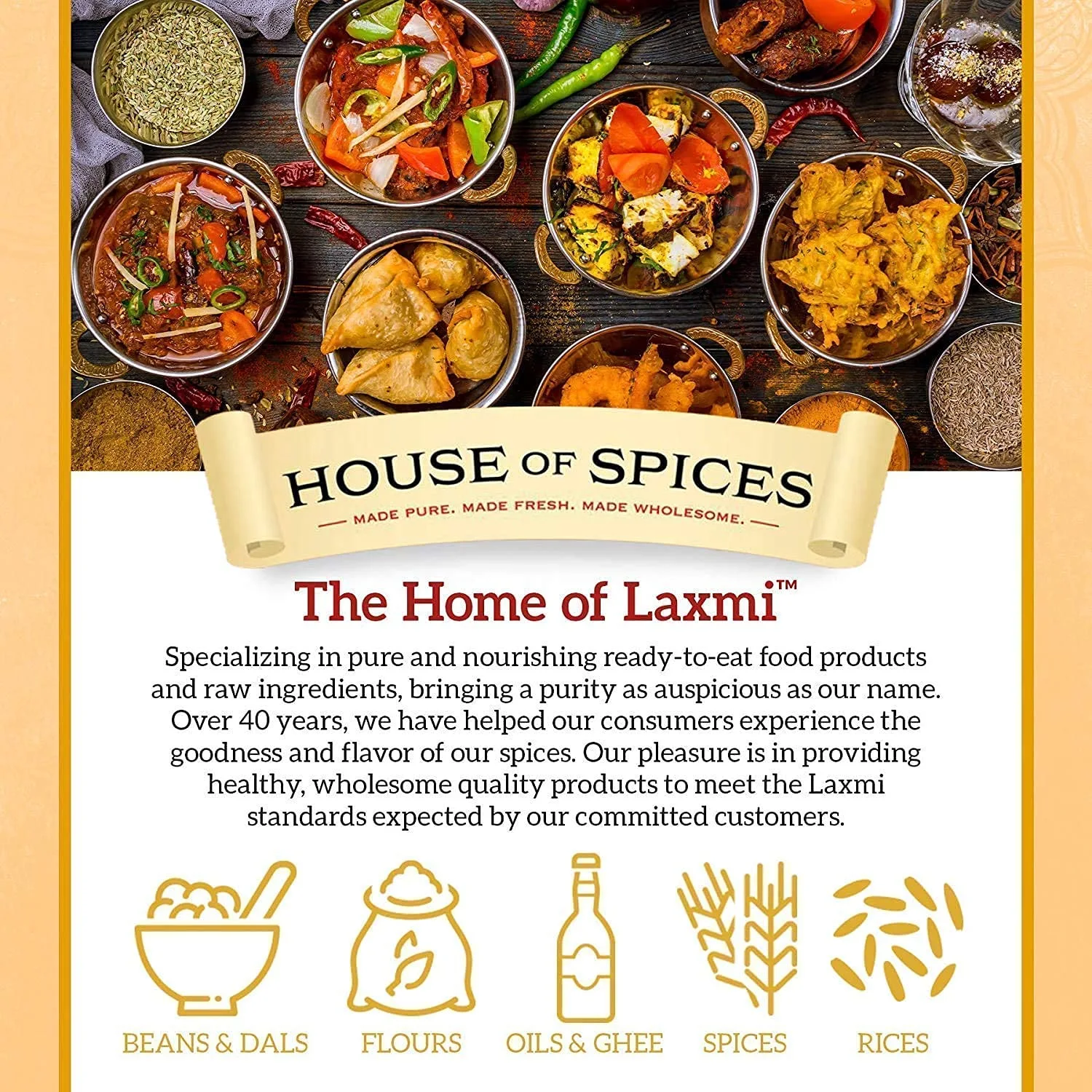 Laxmi Brand Kashmiri Chili Powder, Authentic Indian Spice, Made Fresh, Made Pure, Product of India (7oz)