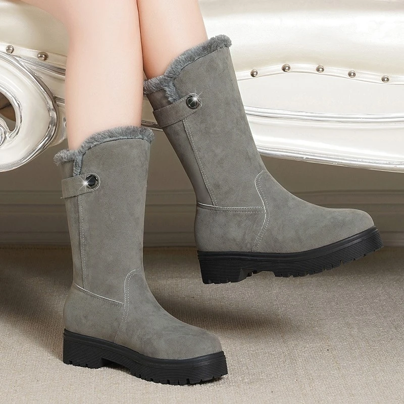 Short Boots Plus Velvet Thick Warm Boots