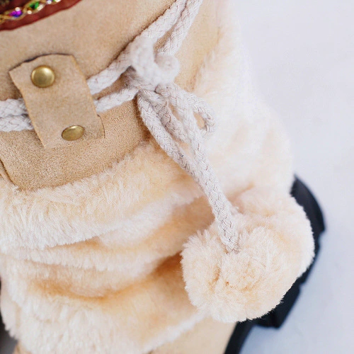 Large size snow boots thick bottom thick wool warm cotton boots