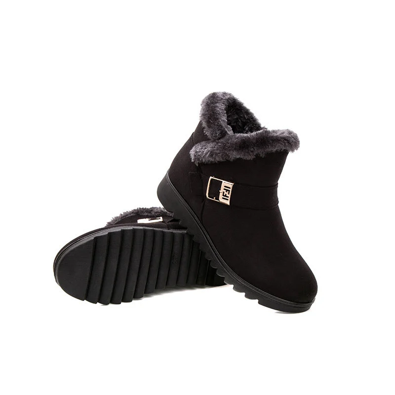 Plus size warm cotton boots