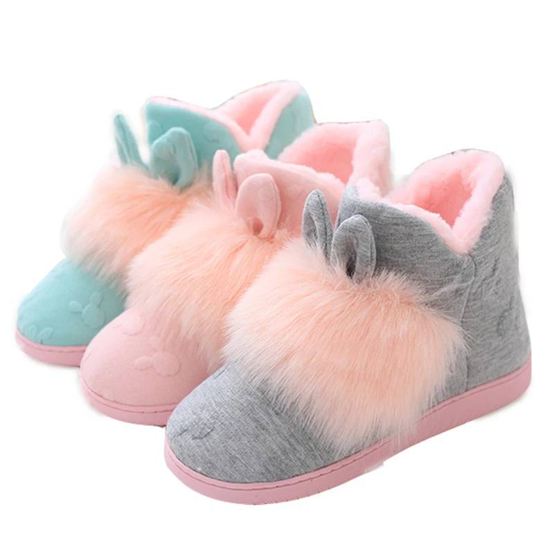 Winter High-Top Confinement Shoes Thick-Soled Large Size Plus Velvet