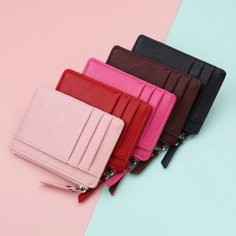 Korean Version Of Coin Purse Zipper Card Case Candy Color Bus Student Bank Card Holder