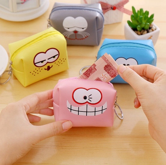 Cute Mini Square Bag Coin Purse Female Cartoon Coin Bag Purse