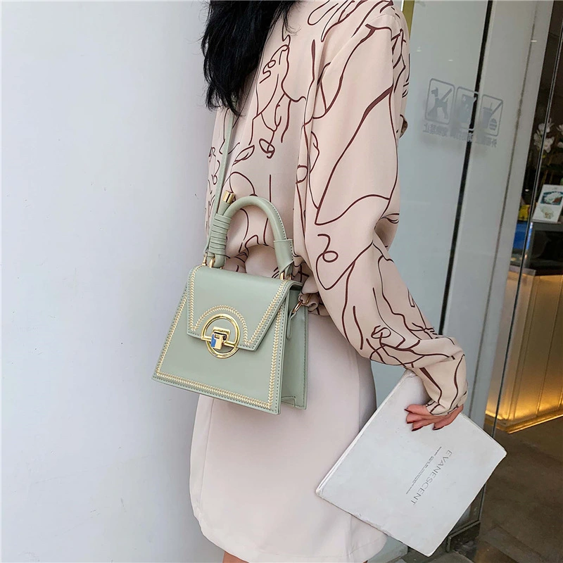 Lock crossbody small square bag