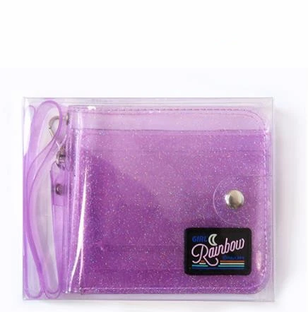 Shiny lanyard Student Wallet