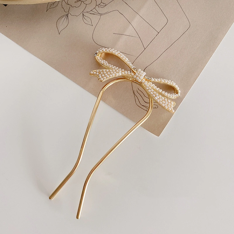 Faery Acc Korean Minimalist Personality Temperament Metal U-shaped Pair Of Hair Accessories Niche Hairpin Hairpin Hairpin