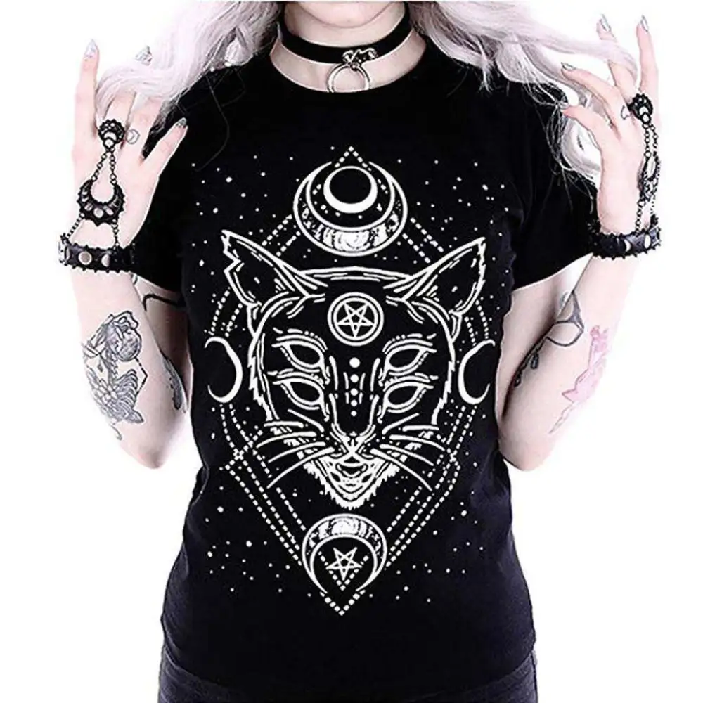 Street Fashion Summer New Round Neck Print Loose T-shirt