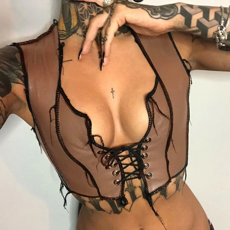 Spring And Summer New Women's Strappy Halter Strap T-shirt