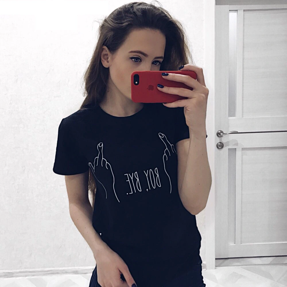 European And American New Fashion Letter Printed Shirt Women's Top Shirt
