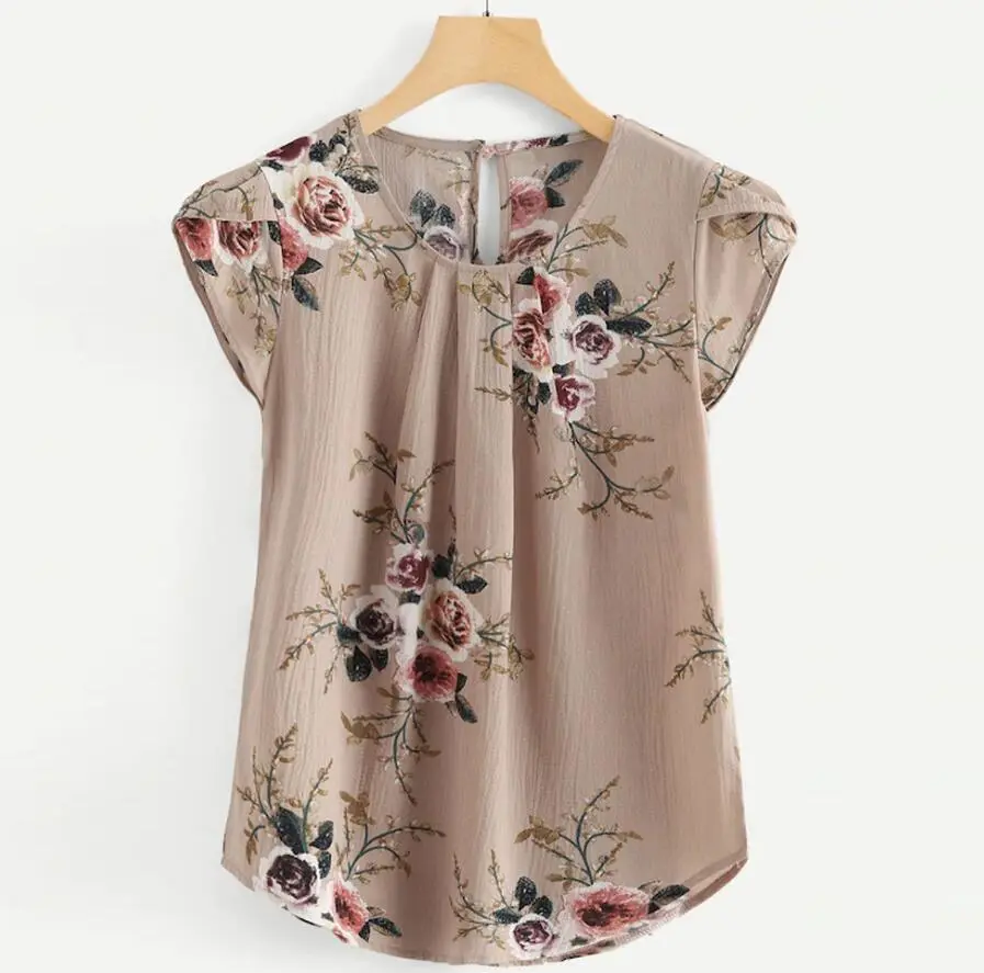 Fabiene - luchtige Comfortabele Blouse Met Bloemmotief
