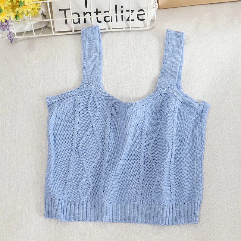 Women'S Knitted Suspender Vest With New Sweater In Autumn And Winter