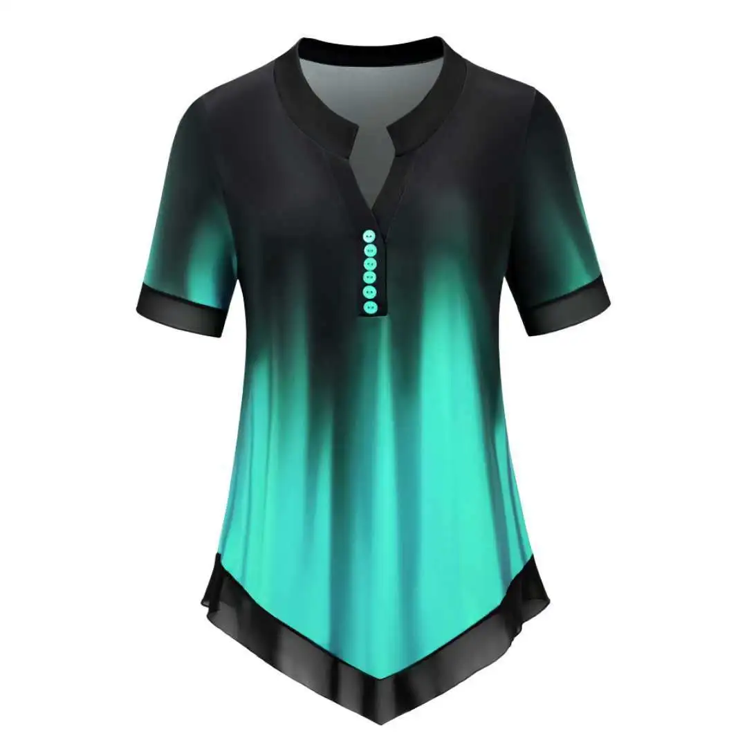 Shirt Blouse Fashion Tops Women Casual V Neck Shirt Ladies