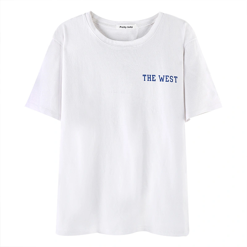 Inner Bottoming T-shirt Loose White Top Ins Tide