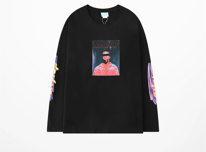 Japanese Tooling Printed Long-sleeved T-shirt