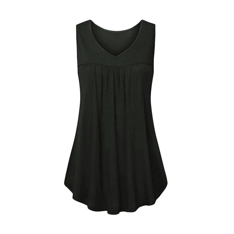 Summer New Style Hedging V-Neck Loose-Fit Women's T-Shirt