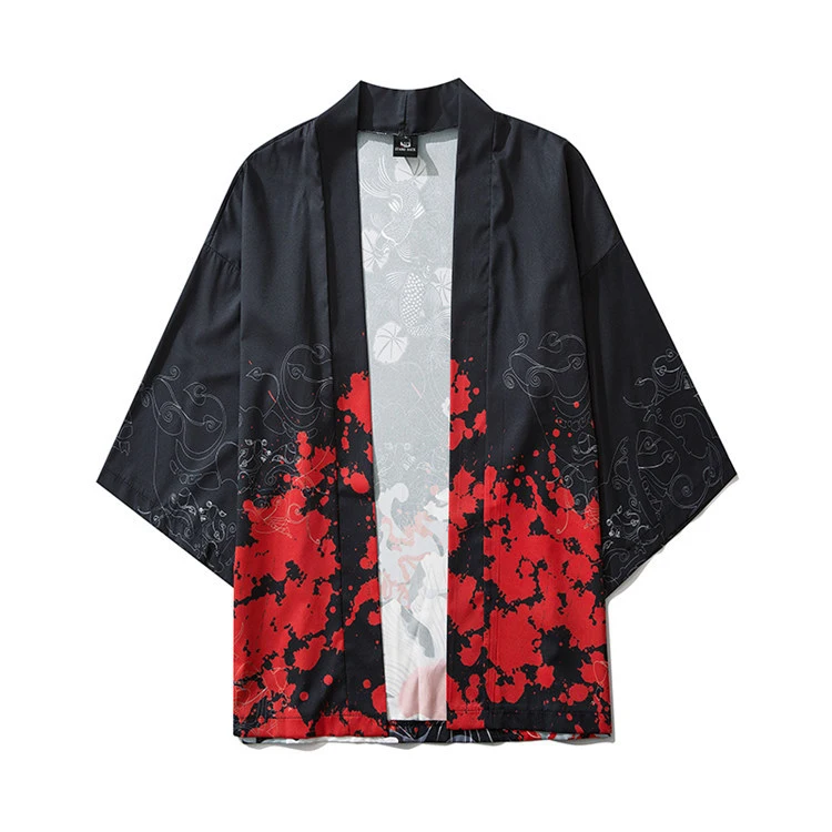 Japanese Chinoiserie Kimono Without Button
