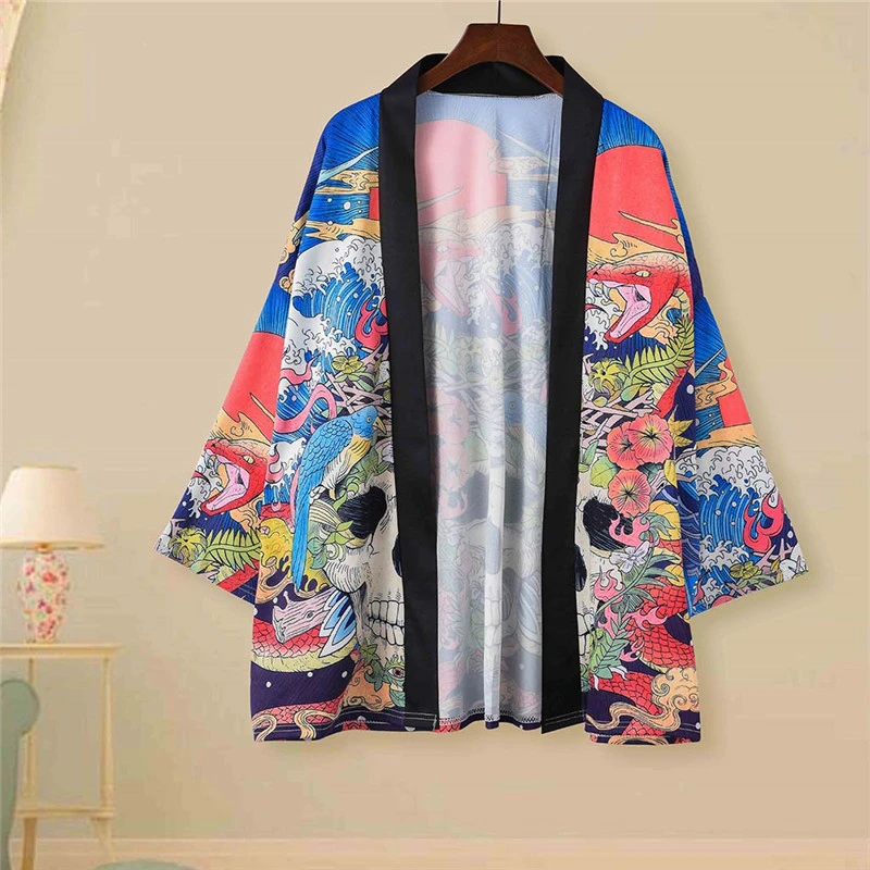 Retro Three-quarter Sleeve Shirt Male Couples Loose Shirt