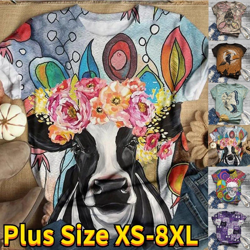 Halloween Retro Print T Shirt With The Same Style For Men And Women