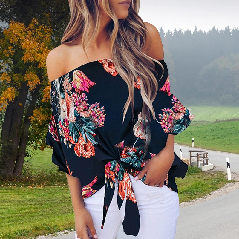 Strapless tube top chiffon shirt