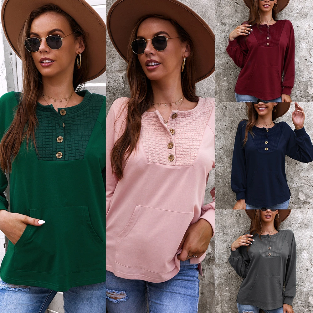 Pure Color Top Casual Vacation Chic Design Sweater