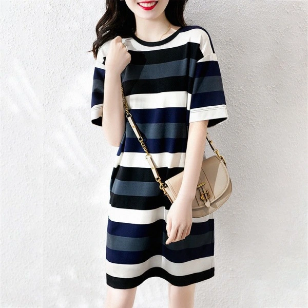 Striped print dress