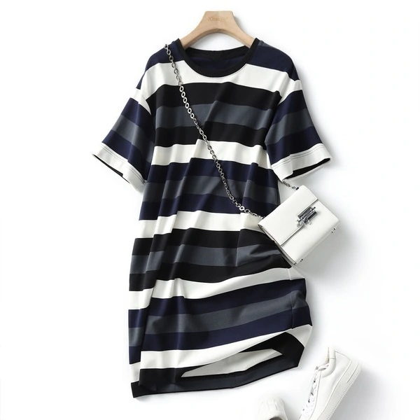 Striped print dress