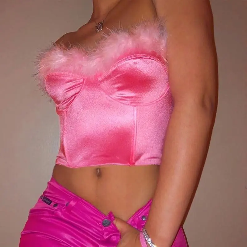 Summer New European And American Zipper With Hair Bra