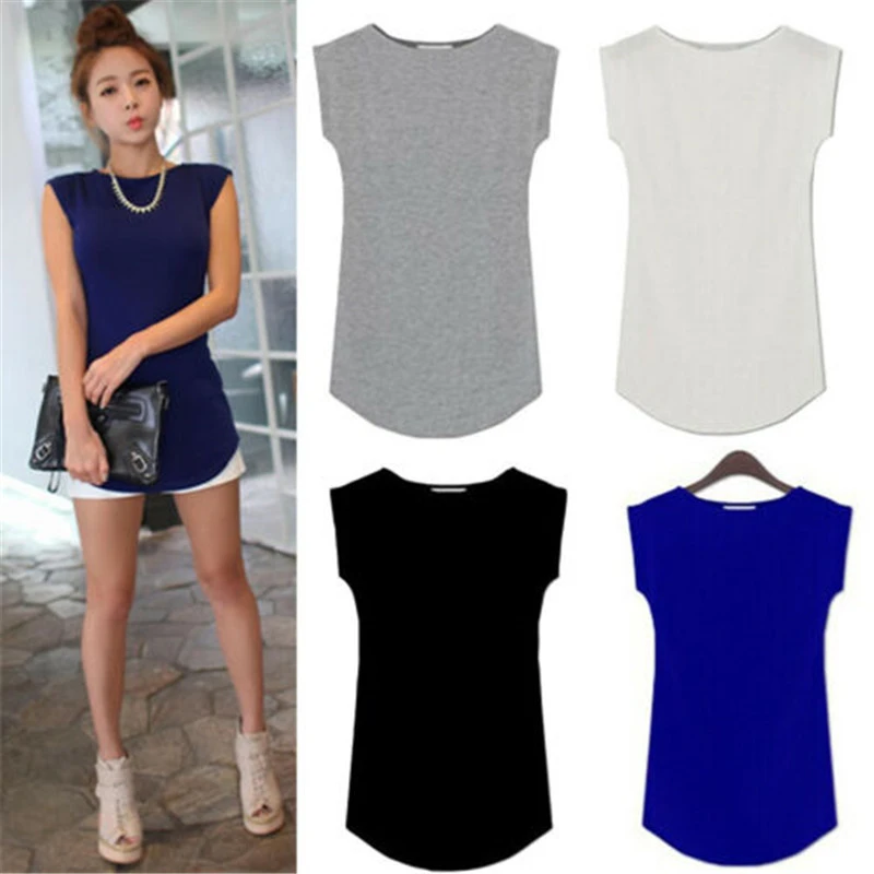 Solid color slim T-shirt
