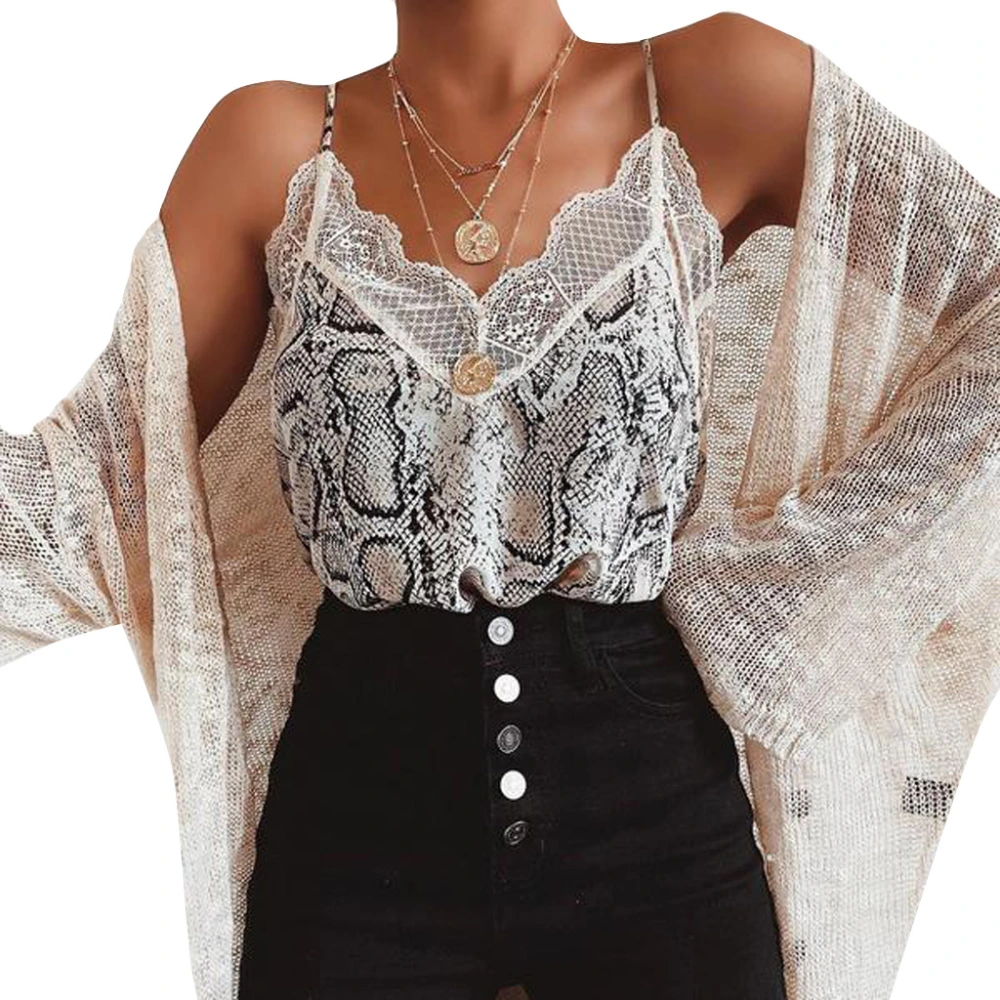 Snake lace lace camisole