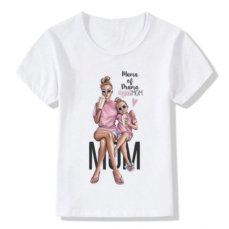 Summer women's printed white tops