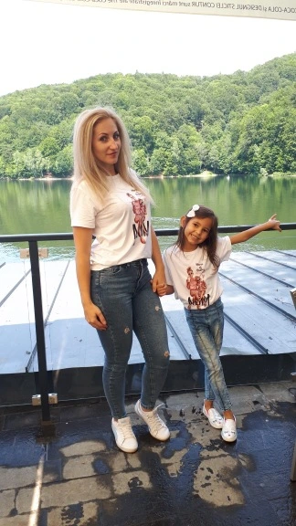 Summer women's printed white tops
