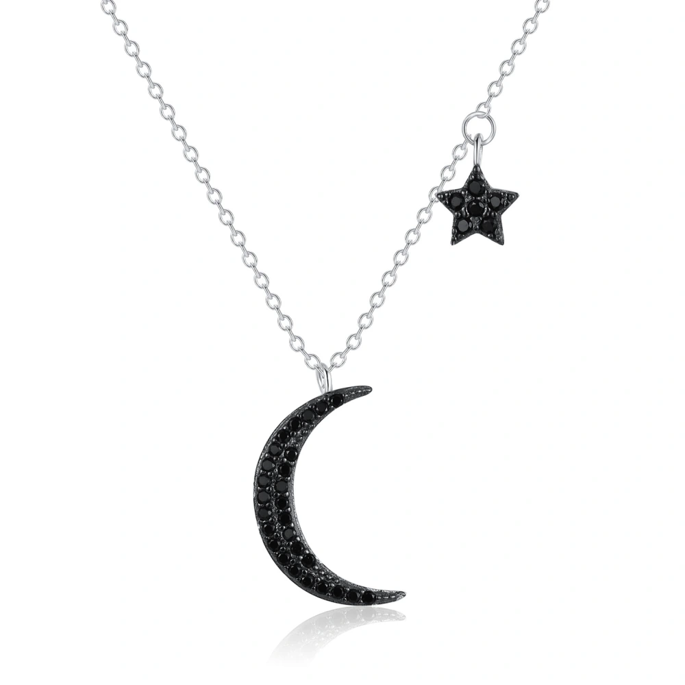 Retro Star Moon Net Red Ins Clavicle Chain Necklace