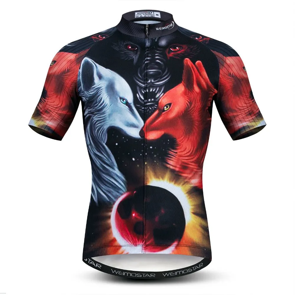 Men Cycling Jersey Motocross Short Sleeve Tops Bicycle