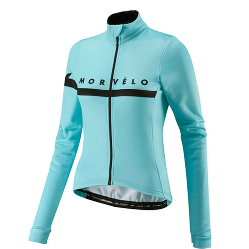 Bicycle long-sleeved fleece warm cycling jersey