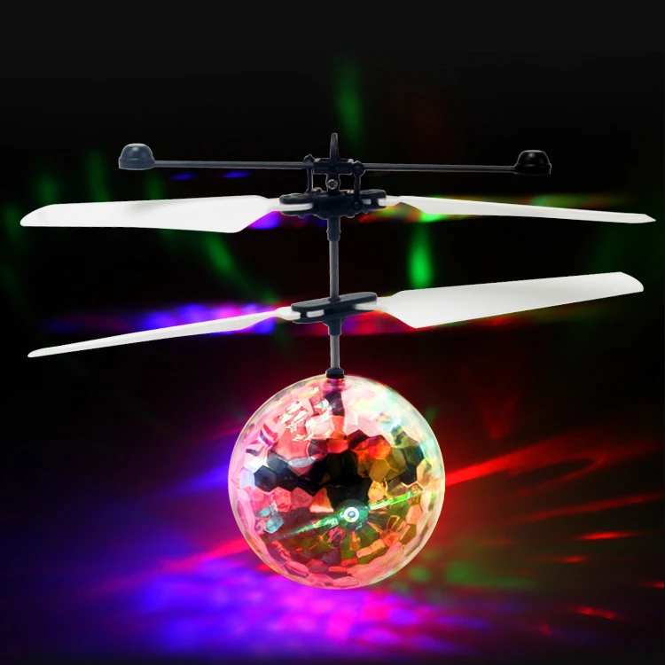 Colorful Induction Crystal Ball Suspension Light Electric Toy