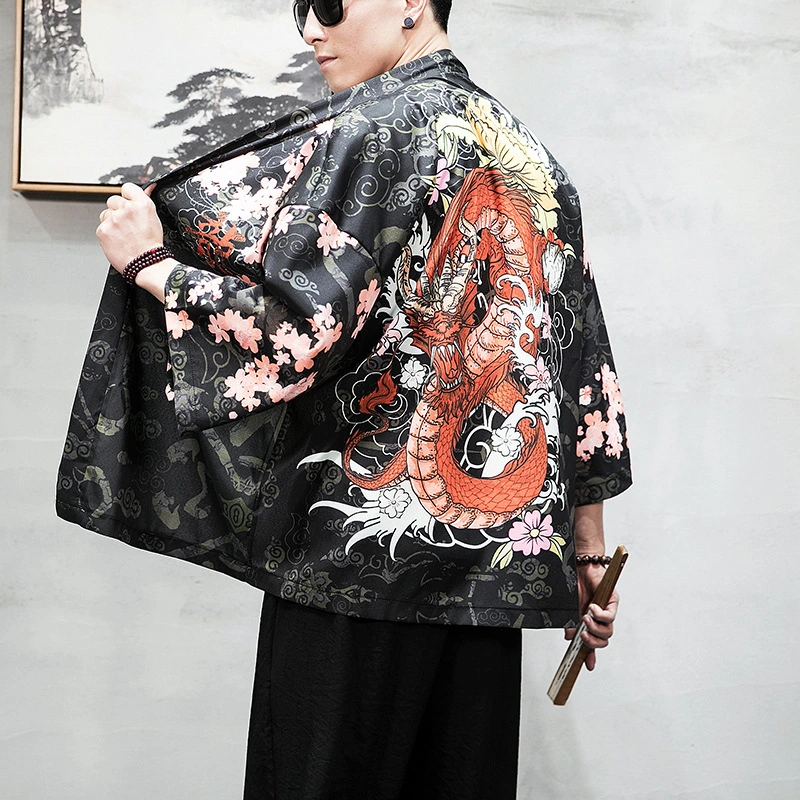 Summer Men's Cardigan Cloak Sun Protection Jacket