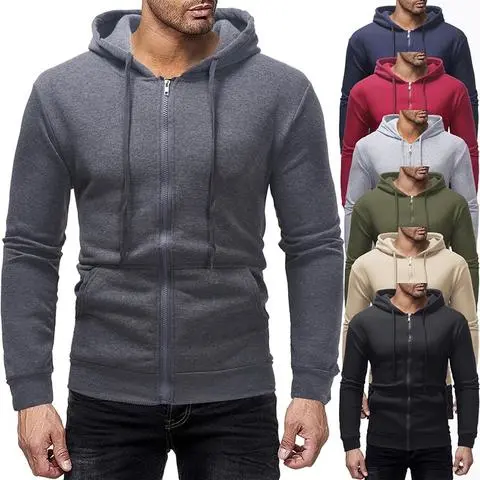 Fashion Hooded Cardigan Men's Casual Sweater