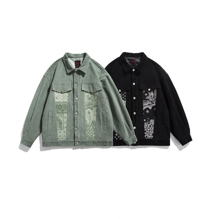 Cashew Flower Stitching Youth Personality Handsome Casual Jacket