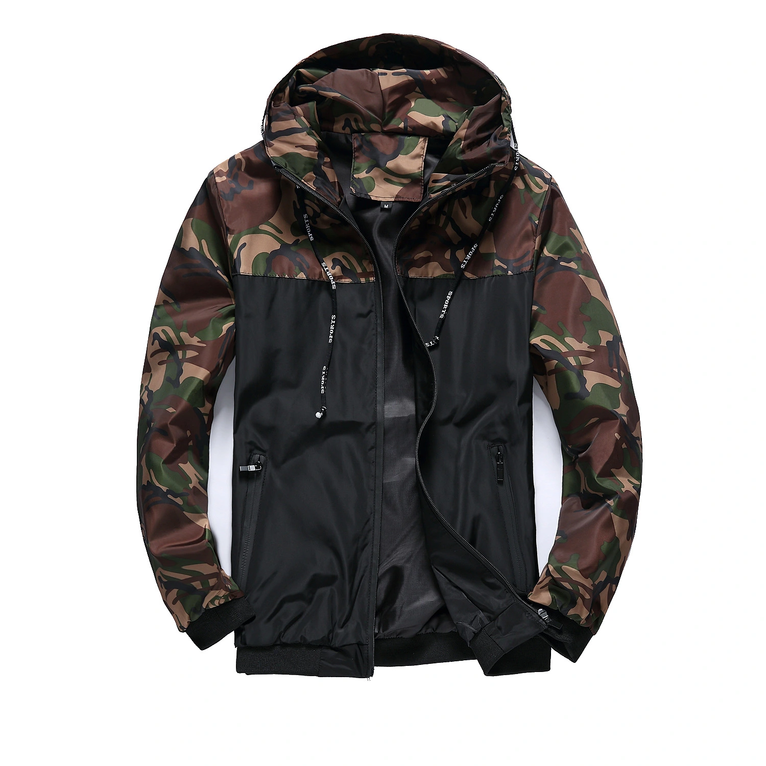 Camouflage Men's Jacket Men's Coat Tooling Hooded