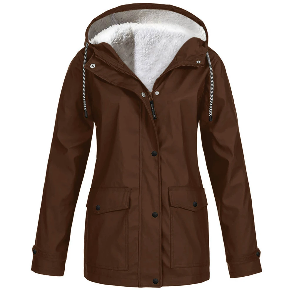 Fleece Jacket Outdoor Mountaineering Wear Hooded Jacket Top