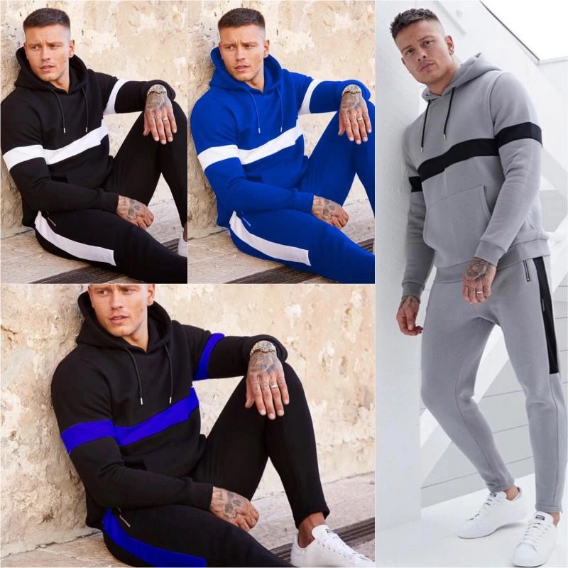 Fashion hooded men's sports casual sweater