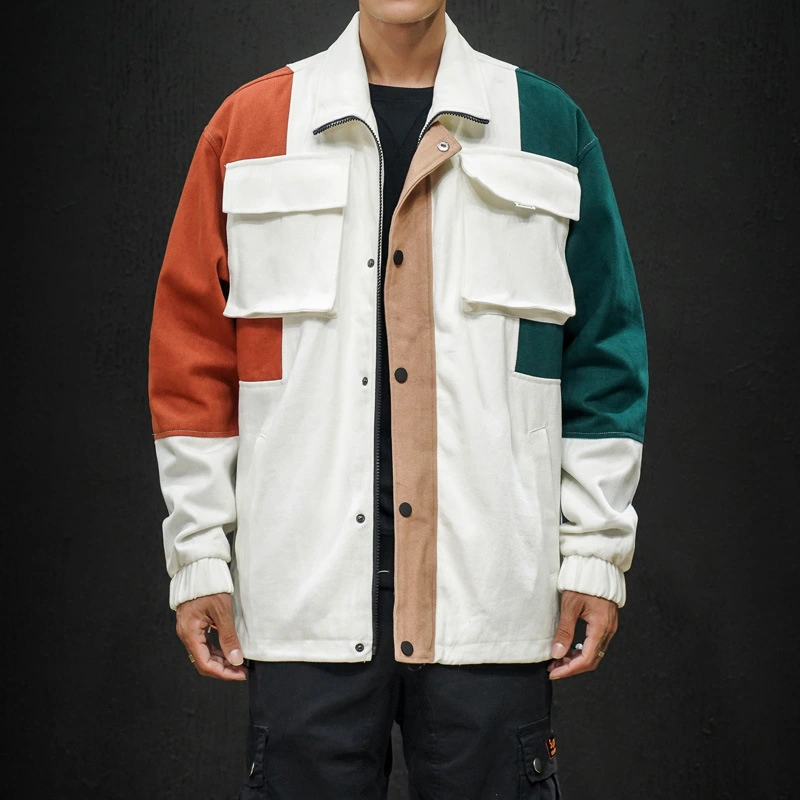 Men's Casual Color-Blocking Jacket For Autumn And Winter