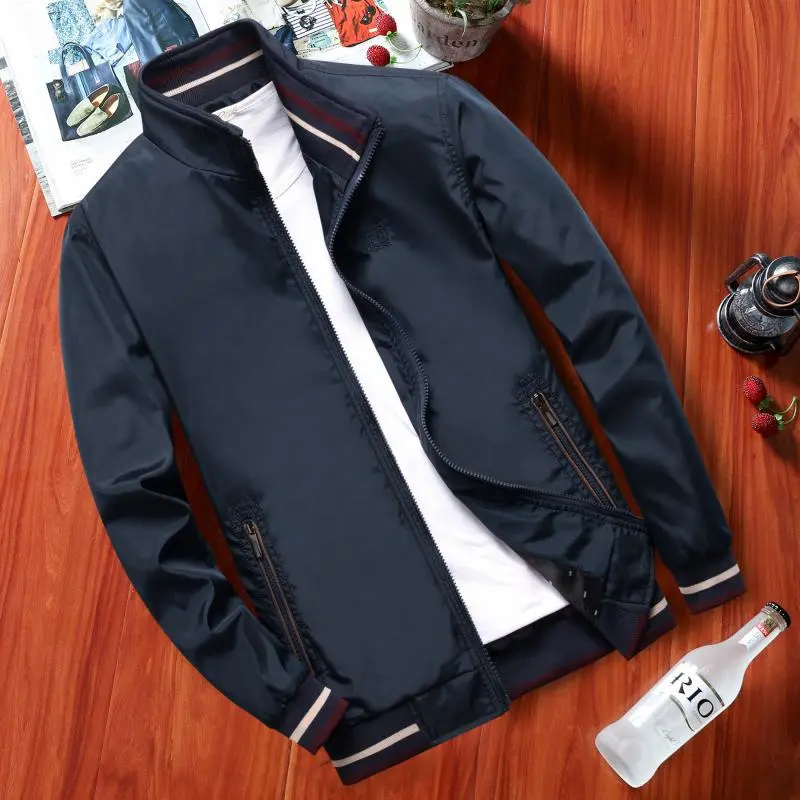 Men's long sleeve collar jacket