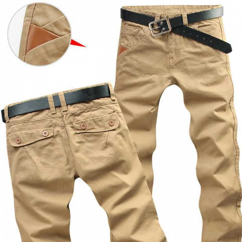 Spring And Summer Men's Casual Pants All Match Straight Overalls
